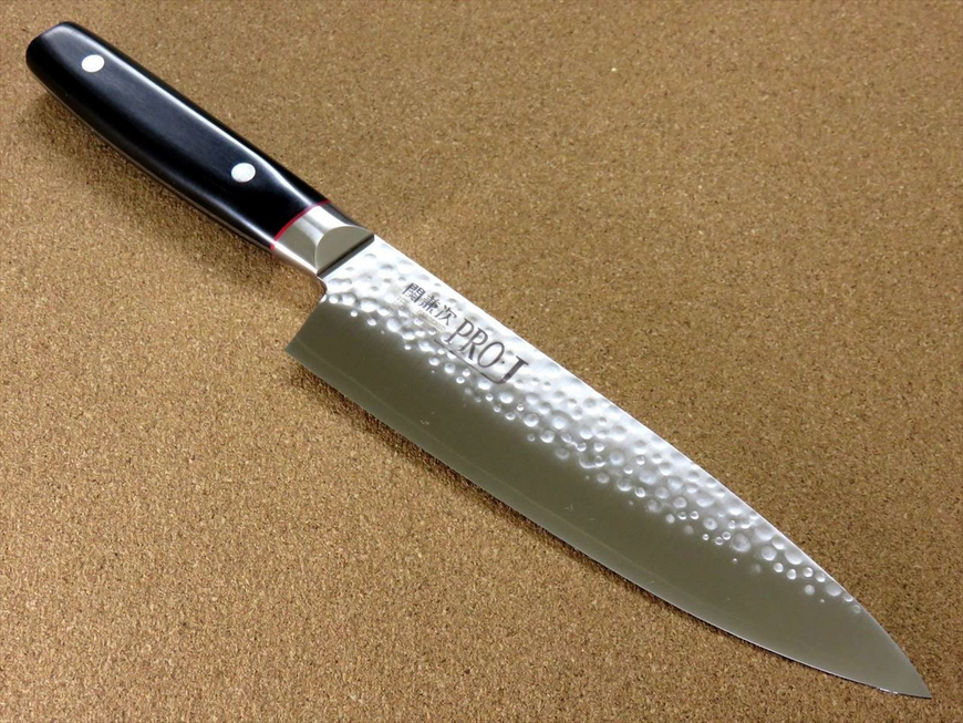 Нож шеф Гюйто 200 мм, VG-10 3 слоя, Kanetsugu PRO-J 6005, Япония