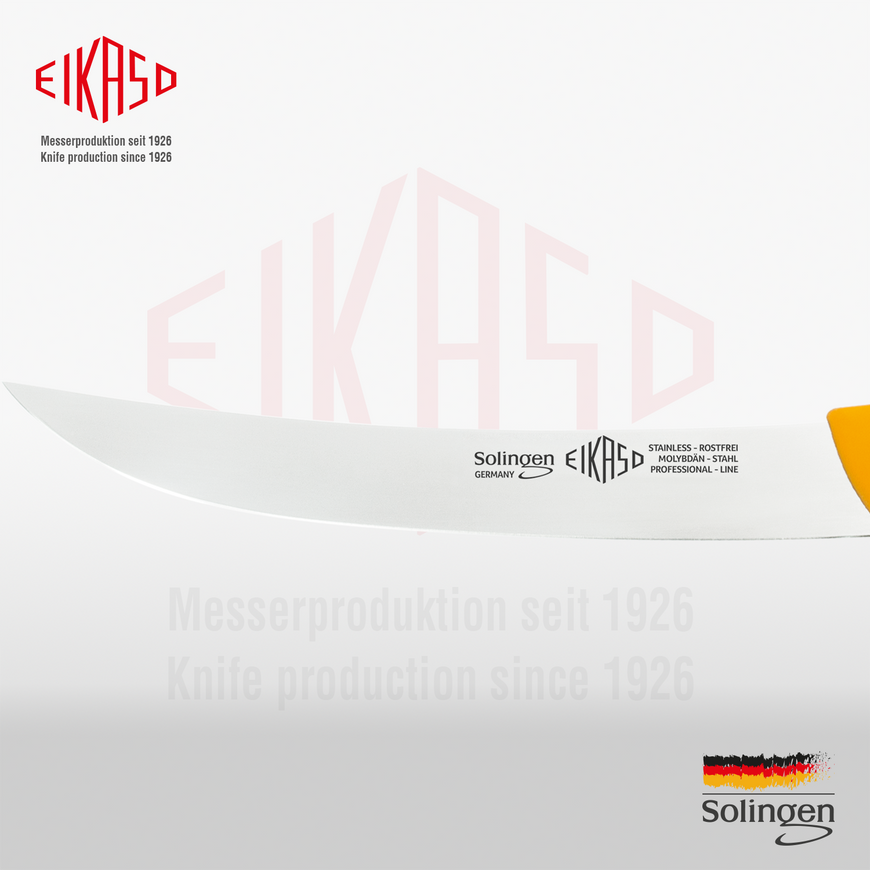 Cutting knife bent, medium flexible 21 cm Eikaso Solingen 1602120-312