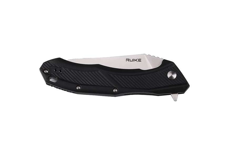 Ruike Drop point Liner Lock 8Cr13Mov Stone Wash PA66 D198-PB