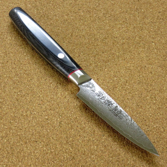 Vegetable knife Petty 90 mm, VG-10 33 layers Damascus, Kanetsugu SAIUN 9000, Japan