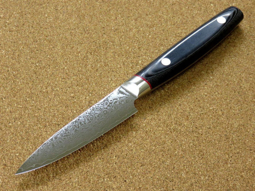 Vegetable knife Petty 90 mm, VG-10 33 layers Damascus, Kanetsugu SAIUN 9000, Japan