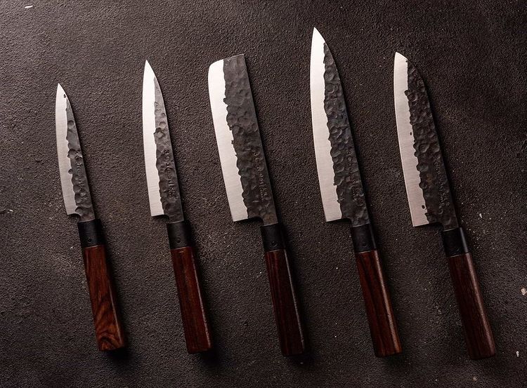 Set of 5 Kitchen Knives, OSAKA 3claveles OH0001, Spain