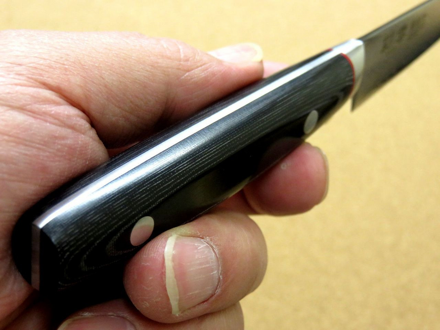 Нож универсальный 120 мм, VG-10 33 слоя Дамаск, Kanetsugu SAIUN 9001, Япония