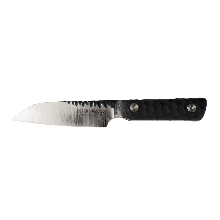 Нож кухонный мини Кайсеки 10 см, Aoto, черный, 1.4116 Cryo, Osaka Hamono, Украина