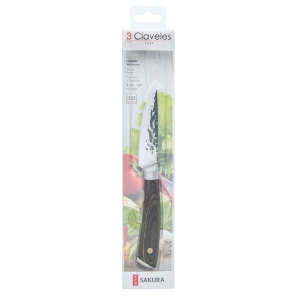 Vegetable knife 9 cm SAKURA 3claveles 1015, Spain