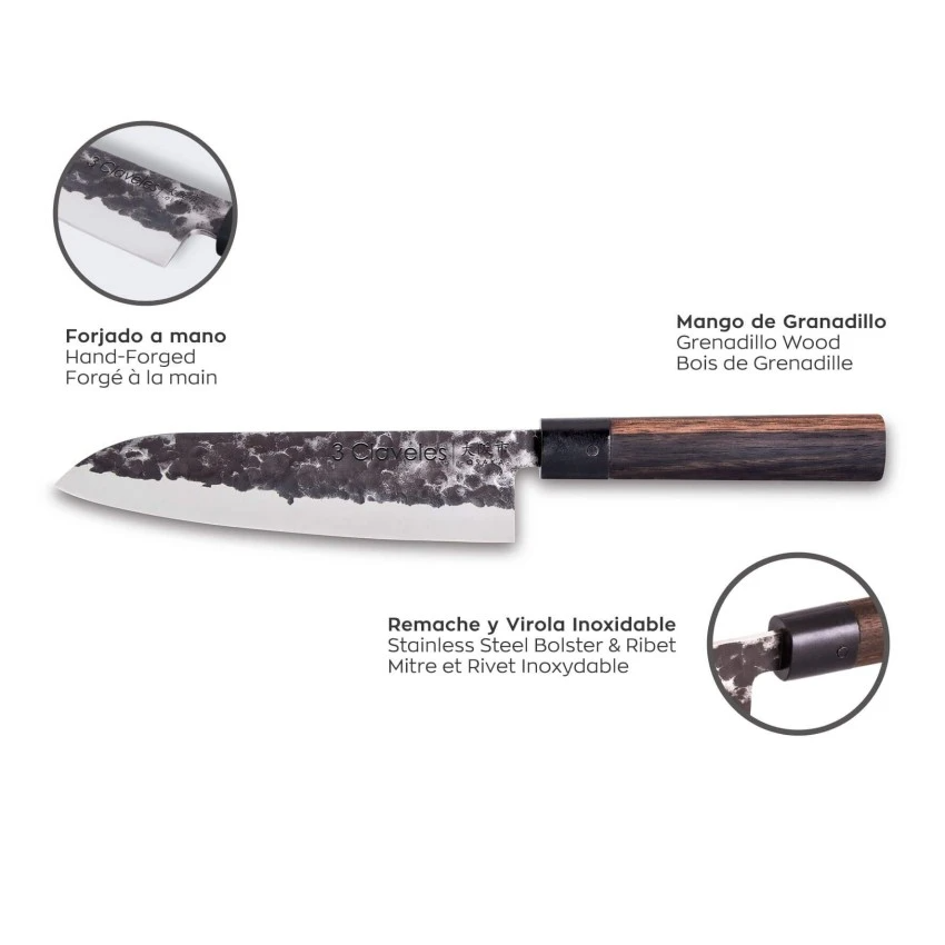 Нож сантоку 18 см Osaka 3claveles 1012, Испания