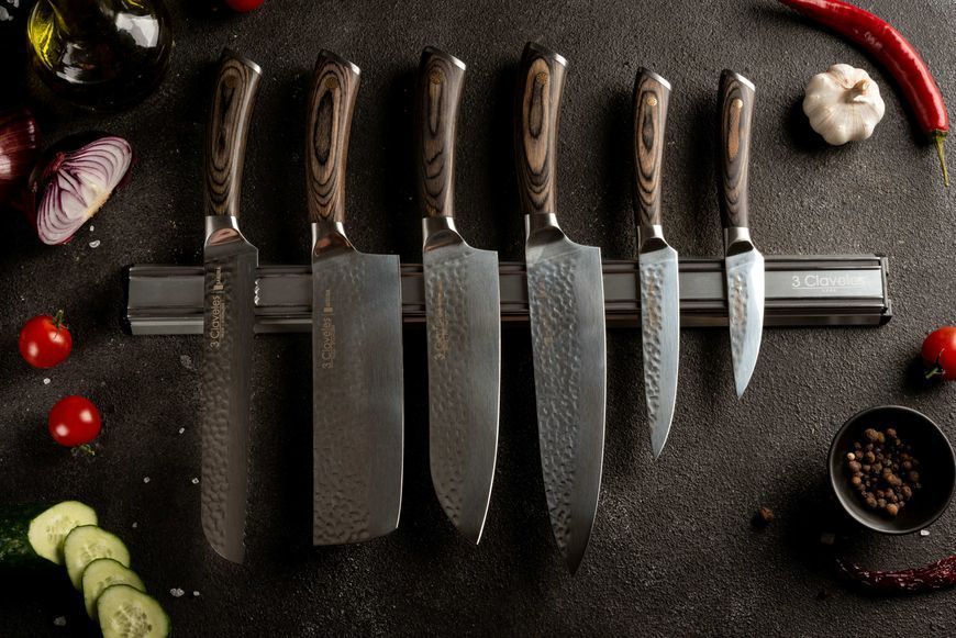 Set of 6 Kitchen Knives, SAKURA 3claveles OH0002, Spain