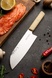 Kitchen knife Santoku 18.5 cm, Aoto, cream, 1.4116 Cryo, Osaka Hamono, OH1011, Ukraine