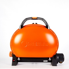 Портативный переносной газовый гриль O-GRILL 500T, оранжевый + адаптер А-Тип