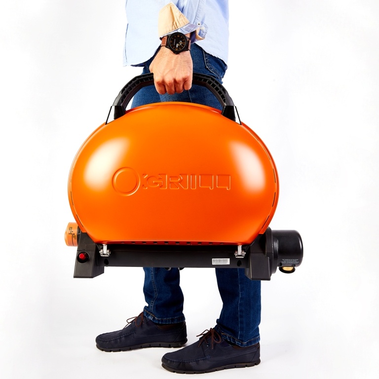 Portable gas grill O-GRILL 500T, orange + A-Type adapter