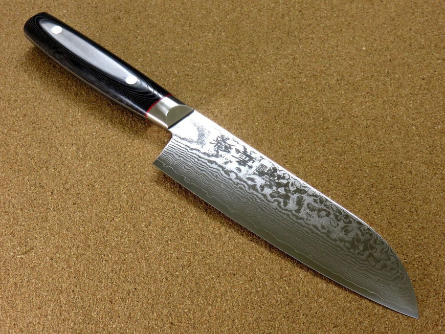 Santoku knife 170 mm, VG-10 33 layers Damask, Kanetsugu SAIUN 9003, Japan