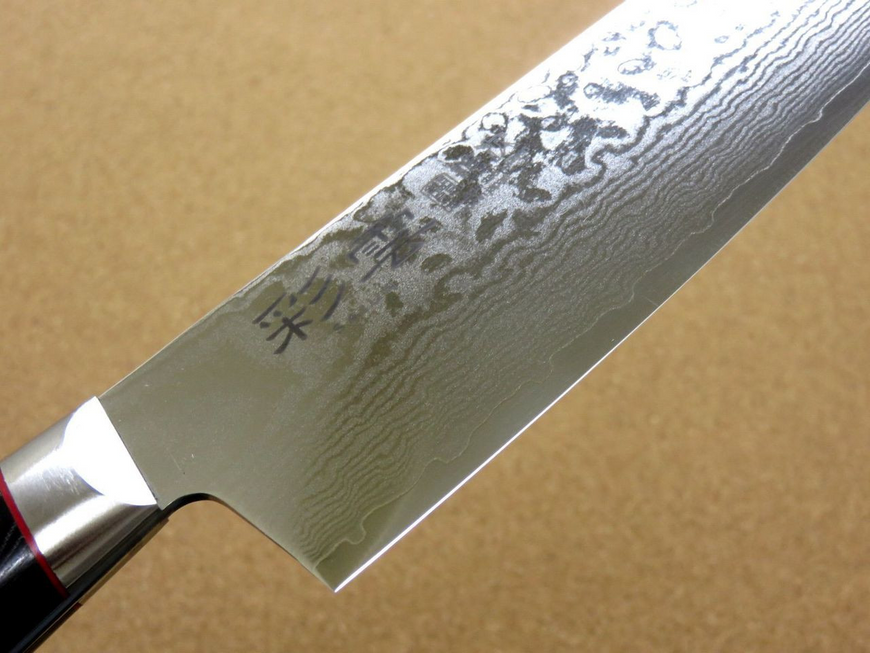 Santoku knife 170 mm, VG-10 33 layers Damask, Kanetsugu SAIUN 9003, Japan