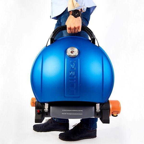 Портативний переносний газовий гриль O-GRILL 800T, синій + адаптер А-Тип O-GRILL_800T_BLUE фото