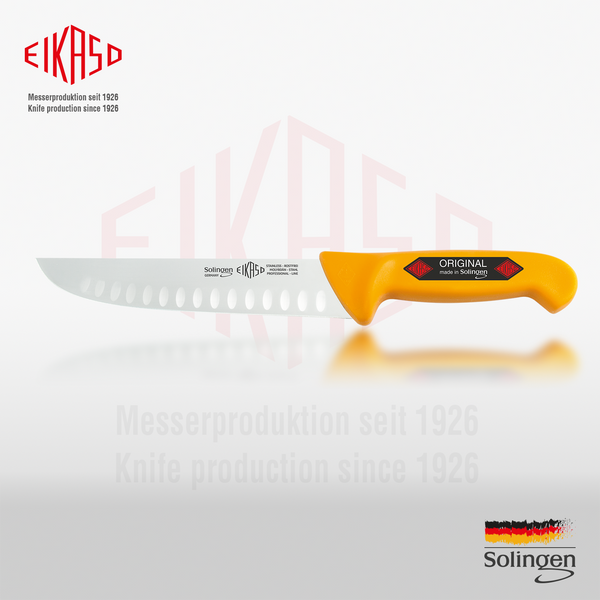 Жиловочный нож, прямой с насечками, жесткий 21 см Eikaso Solingen BUTCHER KNIVES 1242131-302 Ek1242131-302 фото