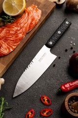 Kitchen knife Universal Chef 17.5 cm, Aoto, black, 1.4116 Cryo, Osaka Hamono, Ukraine