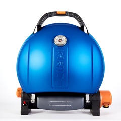 Портативный переносной газовый гриль O-GRILL 900T, синий + адаптер А-Тип