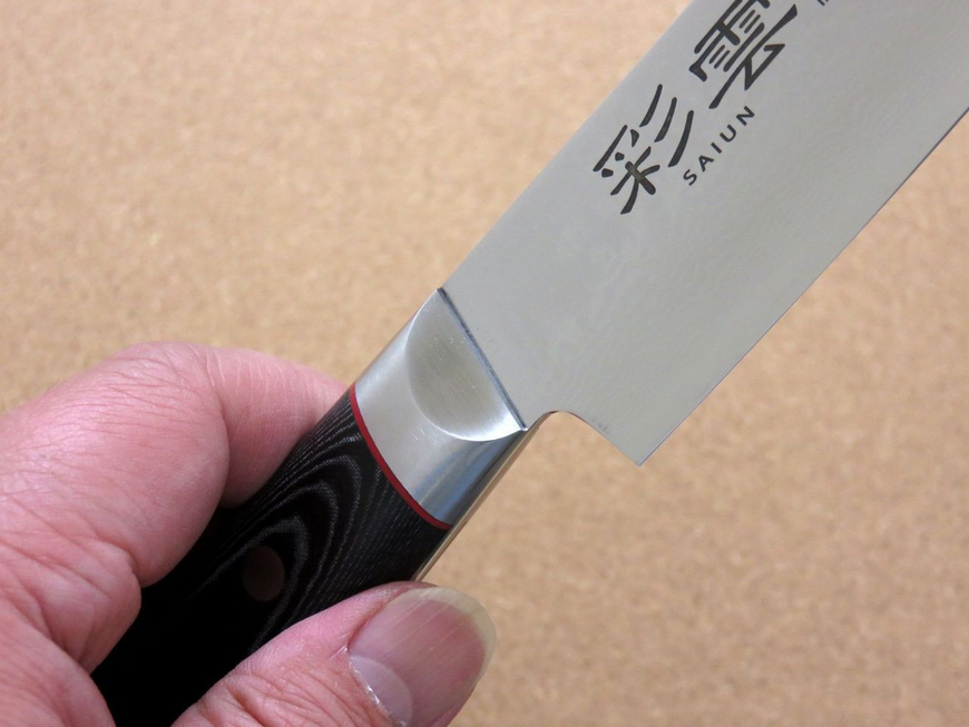 Knife slicer 210 mm, VG-10 33 layers Damask, Kanetsugu SAIUN 9009, Japan