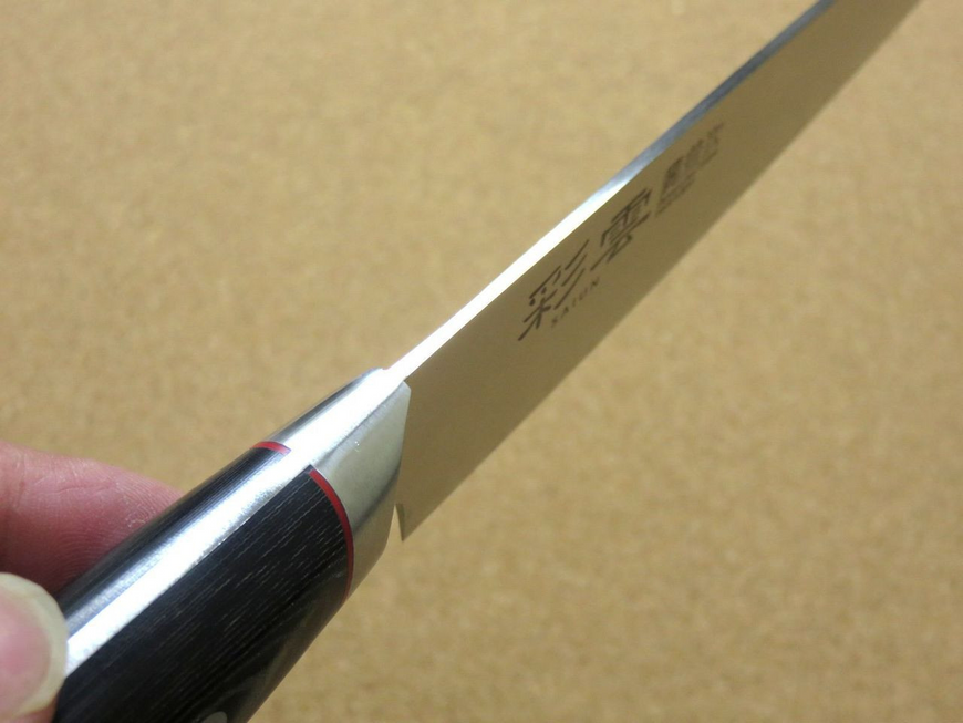 Knife slicer 210 mm, VG-10 33 layers Damask, Kanetsugu SAIUN 9009, Japan