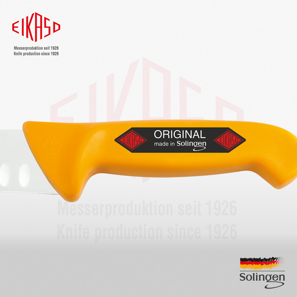 Carving knife, straight with notches, hard 26 cm Eikaso Solingen BUTCHER KNIVES 1242631-302