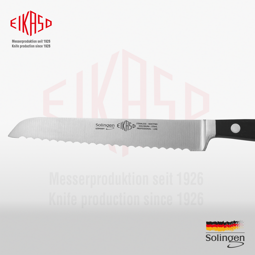 Bread knife with serrated edge Gastro series 12 cm