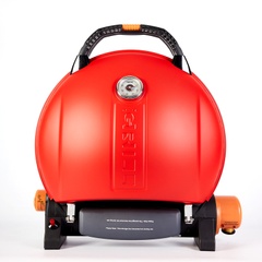 Портативний переносний газовий гриль O-GRILL 900T, червоний + адаптер А-Тип