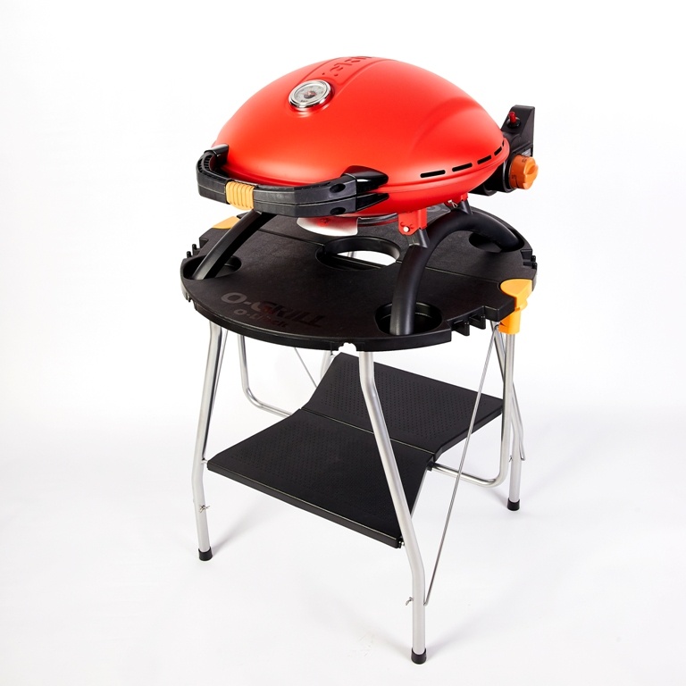 Portable gas grill O-GRILL 900T,red + A-Type adapter