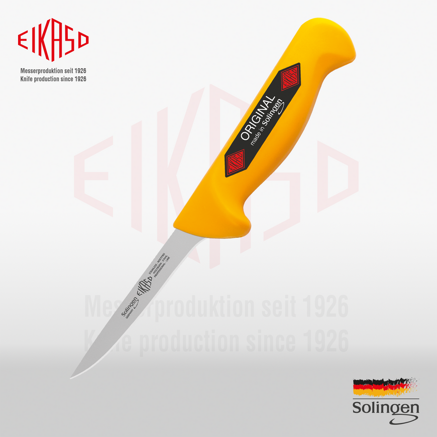 Paring knife straight, medium flexible 10 cm Eikaso Solingen 1001020-312