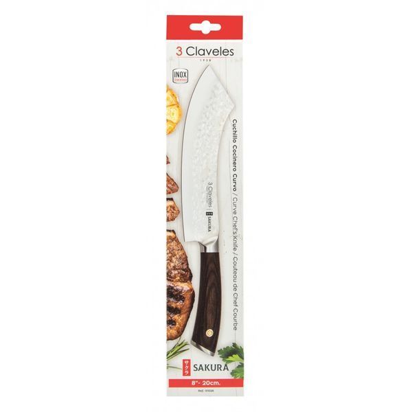Chef's knife 20 cm SAKURA 3claveles 1028, Spain