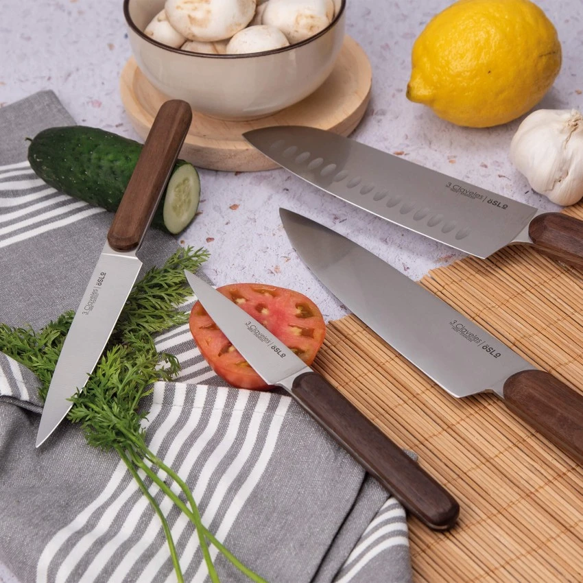 Set of 5 Kitchen Knives, Oslo 3claveles OH0081, Spain