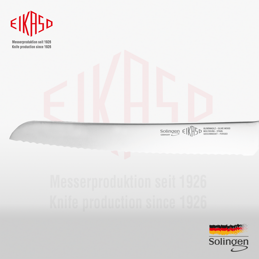 Bread knife with serrated edge 22 cm G-Line forged