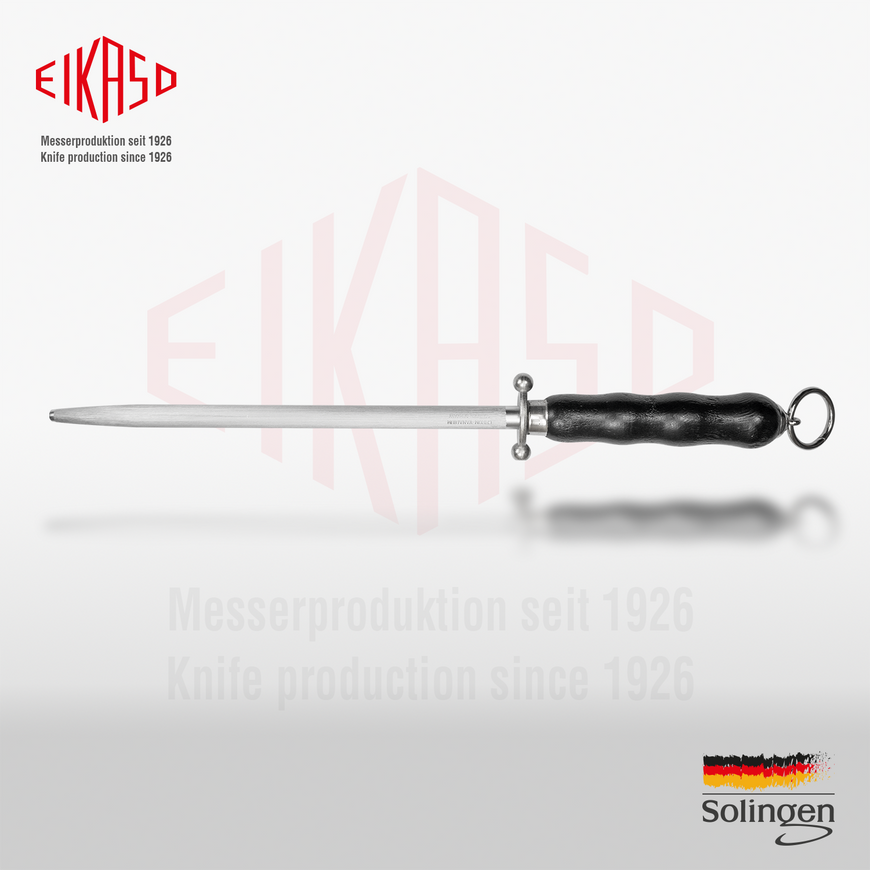 Sharpening steel round 20 cm, 9172030-100 Wetzstahl rund Holzgriff Eikaso Solingen, Germany