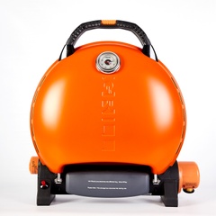 Портативний переносний газовий гриль O-GRILL 600T, помаранчевий + адаптер А-Тип
