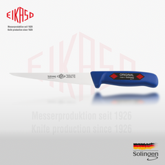 Knife for cod fish straight, flexible 18 cm Eikaso Solingen blue 3811810-394