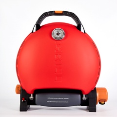 Portable gas grill O-GRILL 600T,red + A-Type adapter