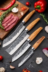 Set of 4 Kitchen Knives, Takumi 3claveles OH0082, Spain