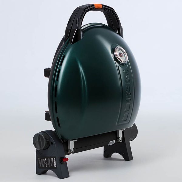 Portable gas grill O-GRILL 900T, green + A-Type adapter