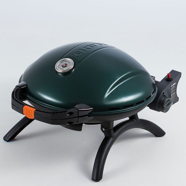 Portable gas grill O-GRILL 900T, green + A-Type adapter