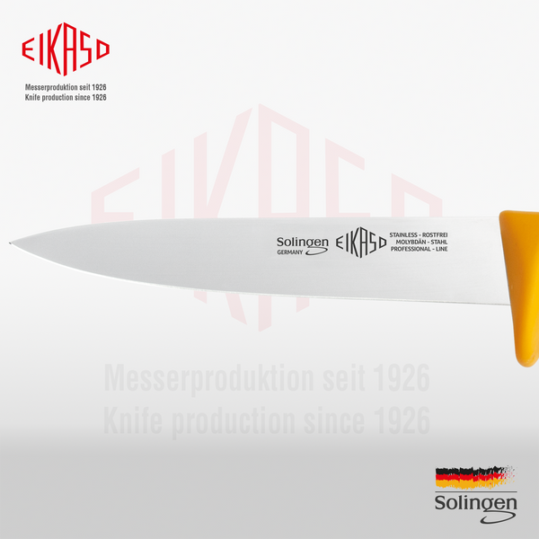 Cutting knife, straight, medium-sharp, hard 18 cm, Eikaso Solingen PROfiTECT 1111830-352