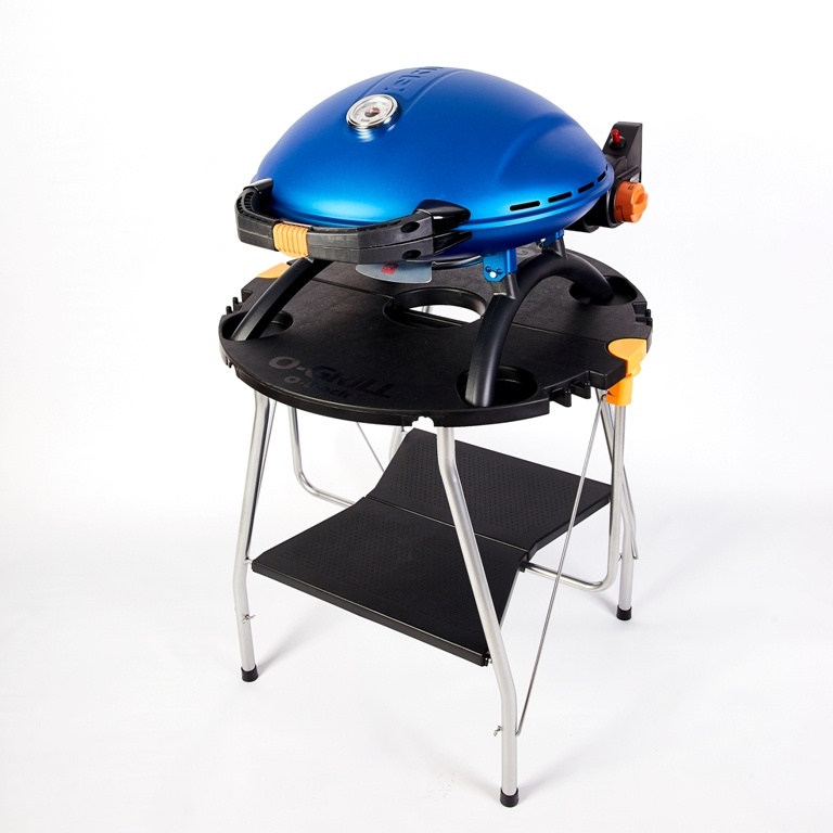 Portable gas grill O-GRILL 800T, blue + A-Type adapter