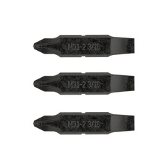 931024 Leatherman Three-Way Bit Set: #1-#2 PHILLIPS Phillips and 3/16" Flat