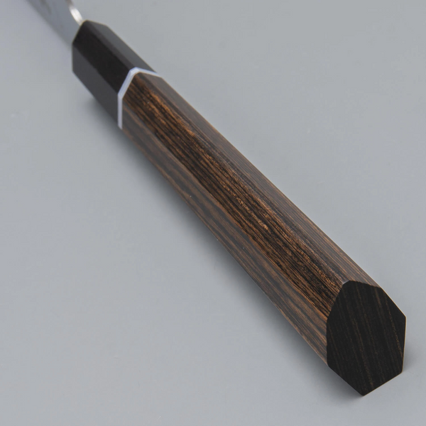 Kiritsuke Petty knife 150 mm, R2/SG2 62 layers Damask, Kanetsugu Zuiun 9302, Japan