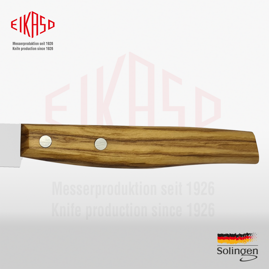 Нож для стейка с зубчатым краем 12 см (ручка из оливкового дерева)
