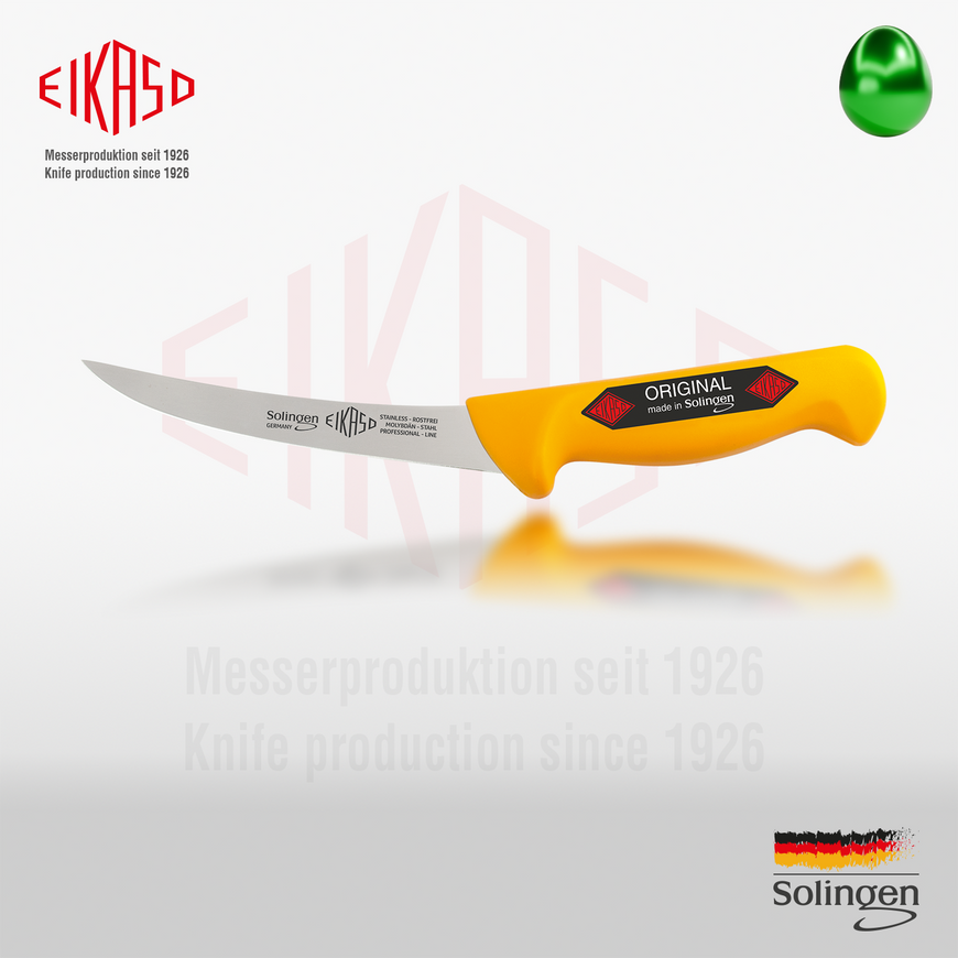 Paring knife bent, hard 13 cm Eikaso Solingen 1021330-312