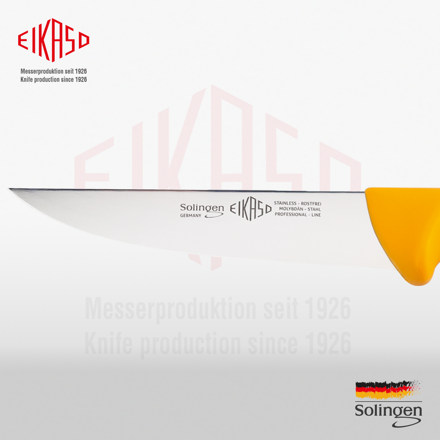 Knife for meat processing straight, hard 13 cm Eikaso Solingen 1131330-312