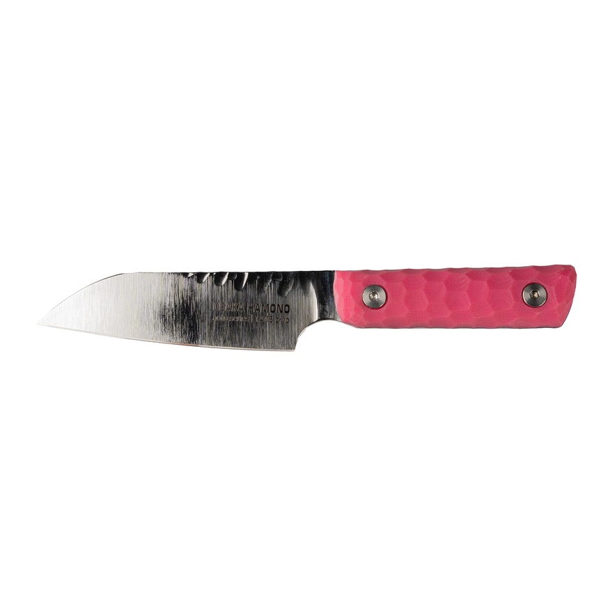 Нож кухонный мини Кайсеки 10 см, Aoto, розовый, 1.4116 Cryo, Osaka Hamono, OH1014, Украина