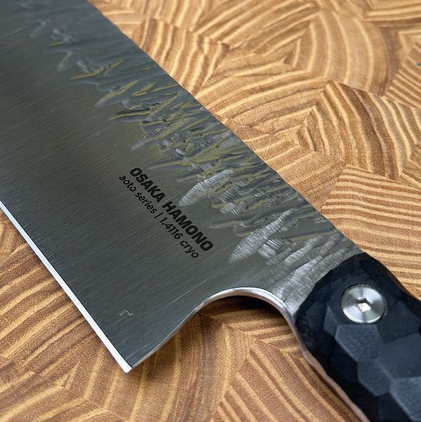 Nakiri kitchen knife, Aoto, black, 1.4116 Cryo, Osaka Hamono, Ukraine