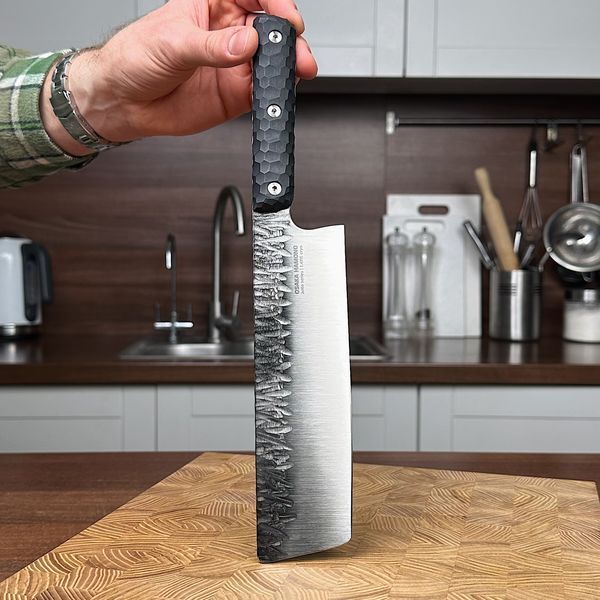 Nakiri kitchen knife, Aoto, black, 1.4116 Cryo, Osaka Hamono, Ukraine